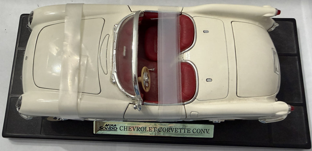 Mira by Solido 1953 Chevrolet Corvette Convertible Modelo Diecast 1:18 con Base de Exhibición