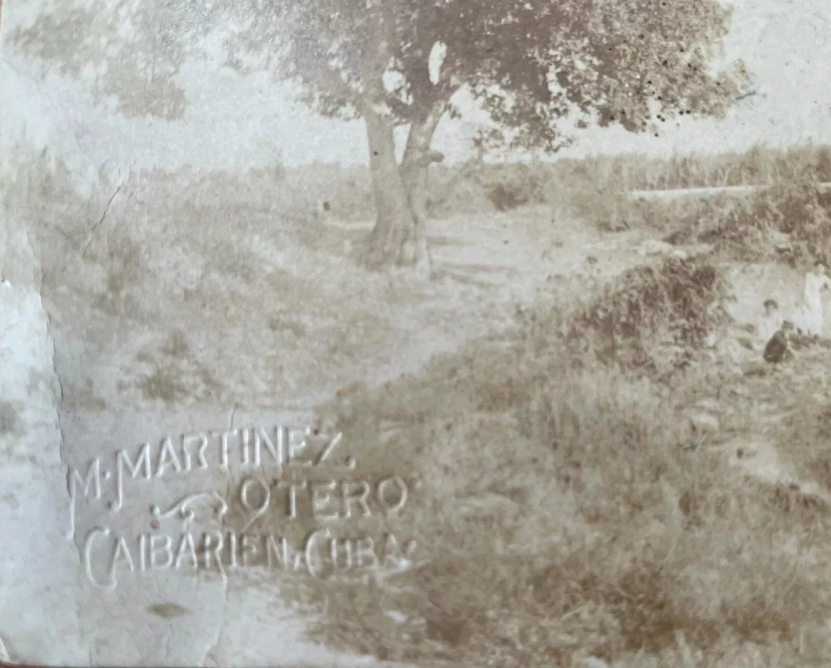 Cuban photo-poscard 1916 black and white Caibarien