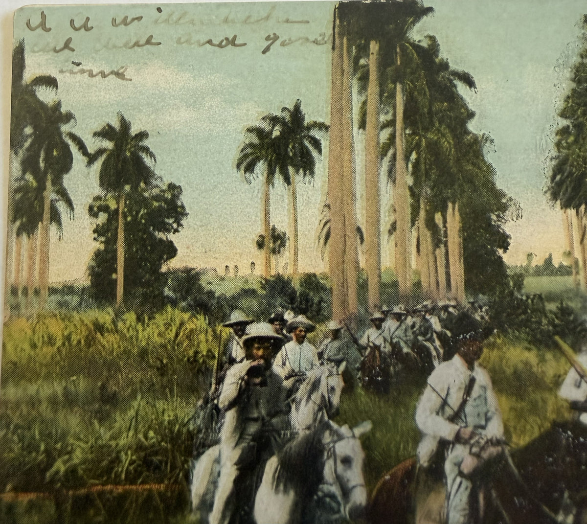 c.1909 Cuba Mambises Postcard – Cuban Liberation Army Soldiers – Matanzas to USA