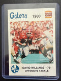 1988 Burger King Florida Gators David Williams #3 Vintage Football Card
