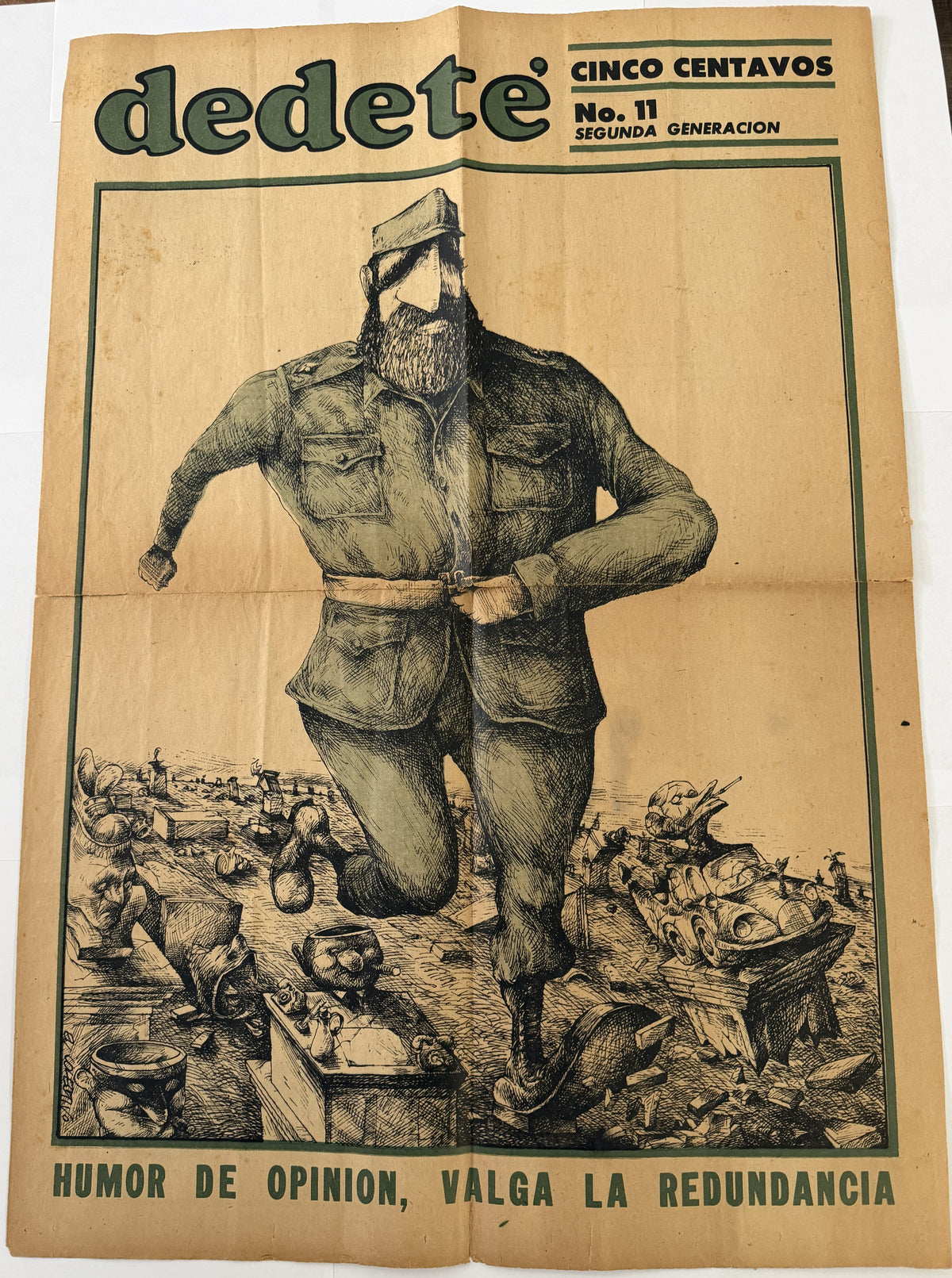 Rare 1986 Cuban Dedeté No. 11 – Ajubel Fidel Castro Satirical Cover – Suppressed Issue