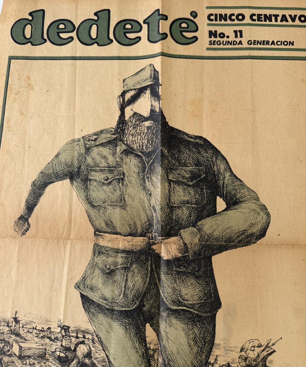 Rare 1986 Cuban Dedeté No. 11 – Ajubel Fidel Castro Satirical Cover – Suppressed Issue