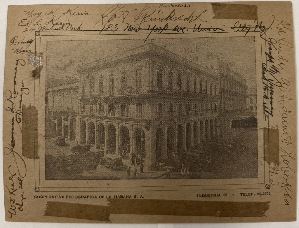 Vintage Sloppy Joe’s Bar Havana Cuba Original Souvenir Photograph – Pre-Revolution