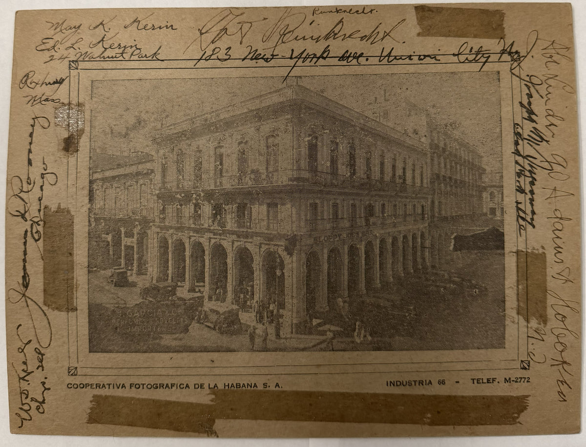 Fotografía Original de Souvenir del Bar Sloppy Joe’s de La Habana, Cuba – Prerrevolución