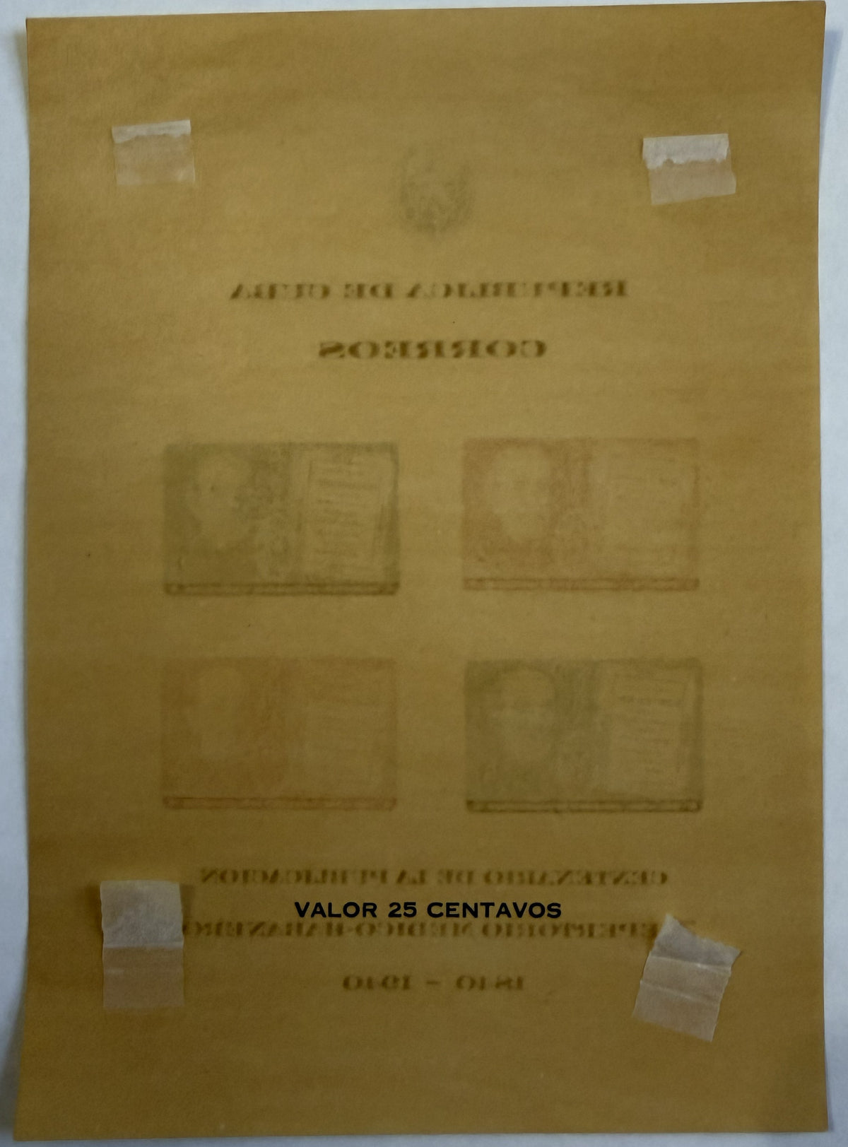 1940 Cuba First Souvenir Sheet Scott 365a – Repertorio Médico-Habanero – 20,000 Issued