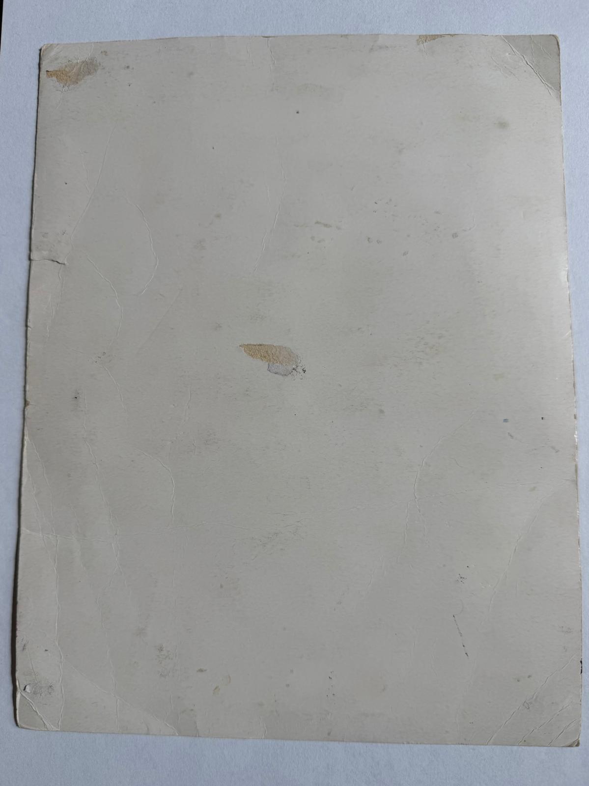 Original small Ileana Mulet painting, 2001 over card/paper, mixed media.
