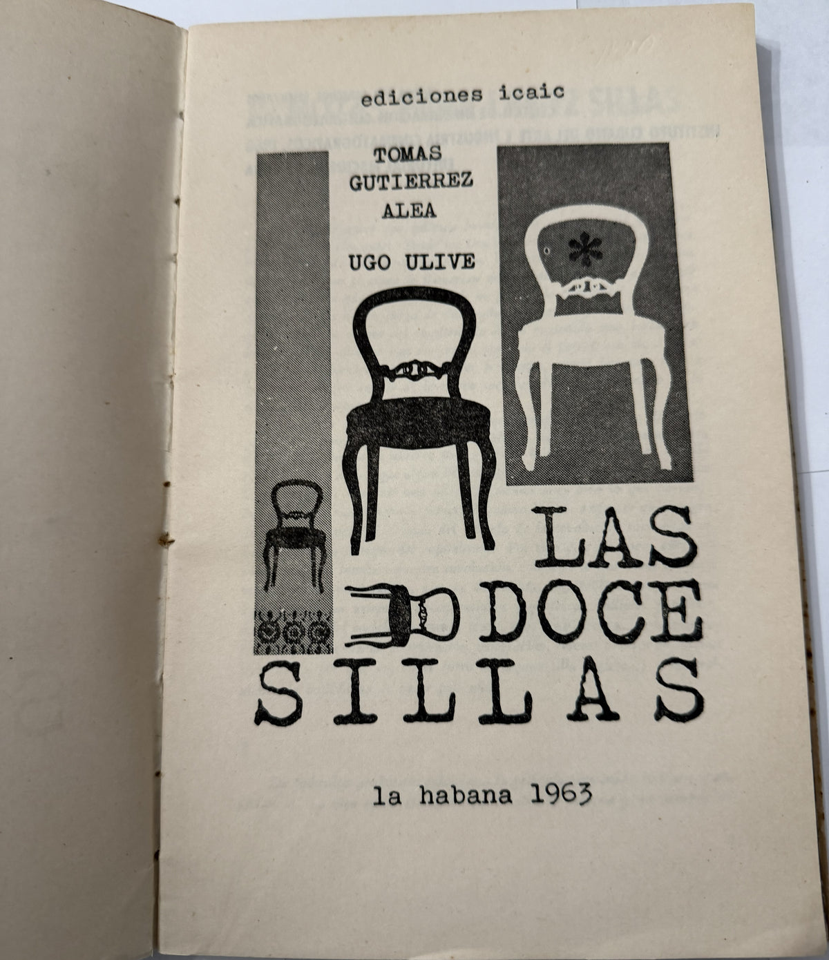 1963 Las Doce Sillas – Tomás Gutiérrez Alea & Ugo Ulive – Guion original de ICAIC, Cine Cubano