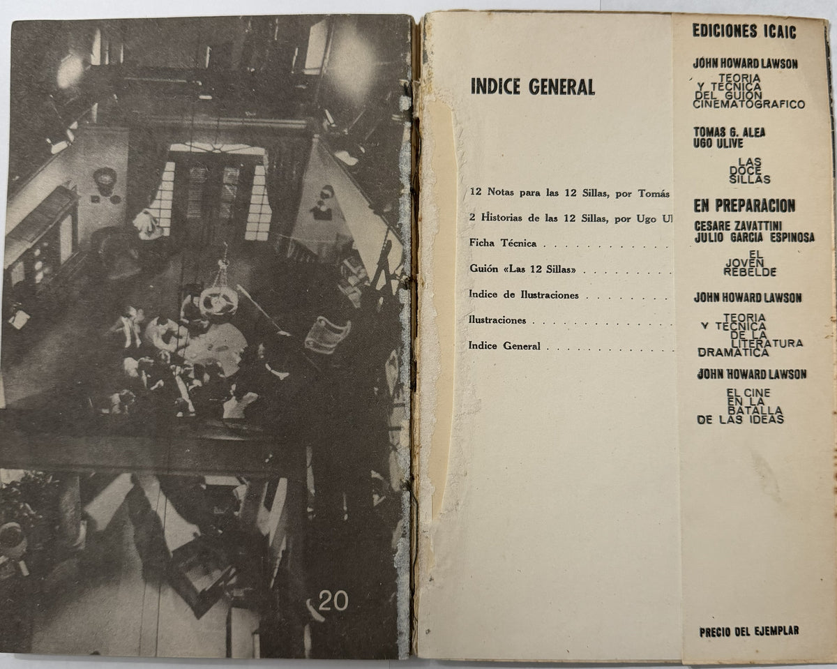 1963 Las Doce Sillas – Tomás Gutiérrez Alea & Ugo Ulive – Guion original de ICAIC, Cine Cubano