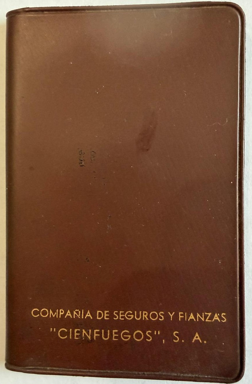 Vintage Cuban Insurance Company Document Holder – Compañía de Seguros y Fianzas “Cienfuegos” S.A.