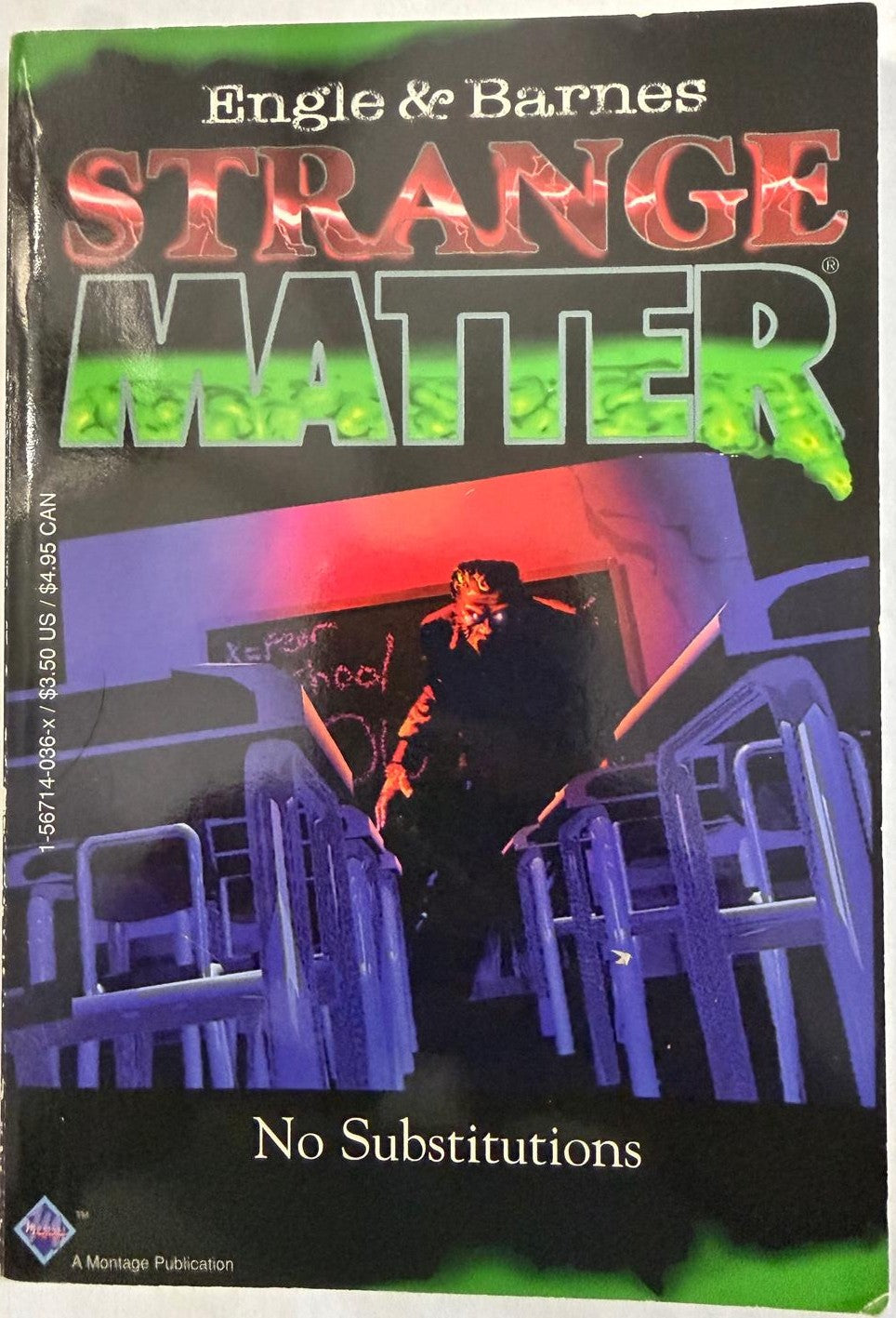 Strange Matter Books #1 & #2 – Vintage 1995 YA Horror Paperback Lot – Engle & Barnes