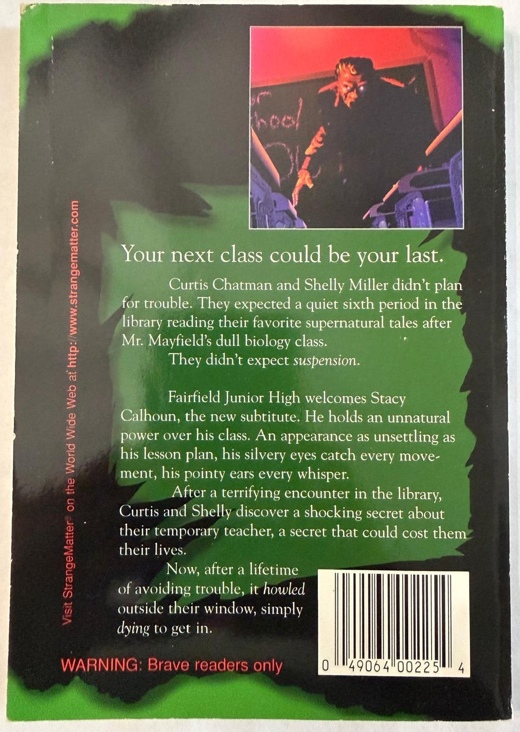 Strange Matter Books #1 & #2 – Vintage 1995 YA Horror Paperback Lot – Engle & Barnes