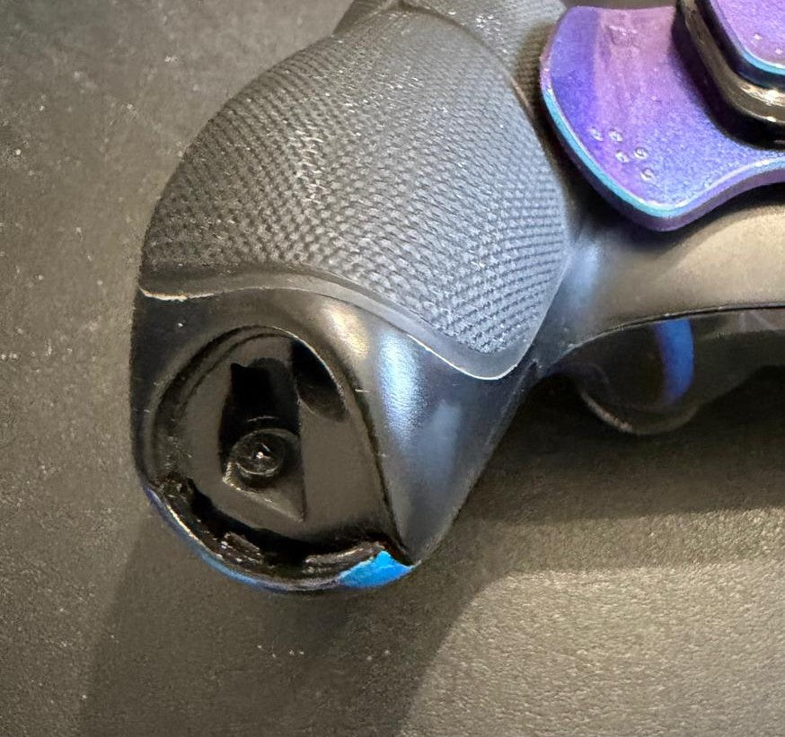 Blue flame and blue chrome Inserts custom wireless controller for PS5 HEXGAMING