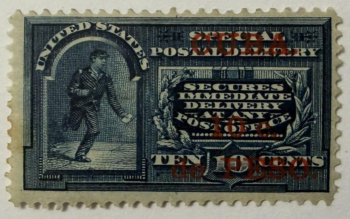 1899 Cuba Scott E1 “Mensajero Azul” 10c Special Delivery Stamp – U.S. Occupation