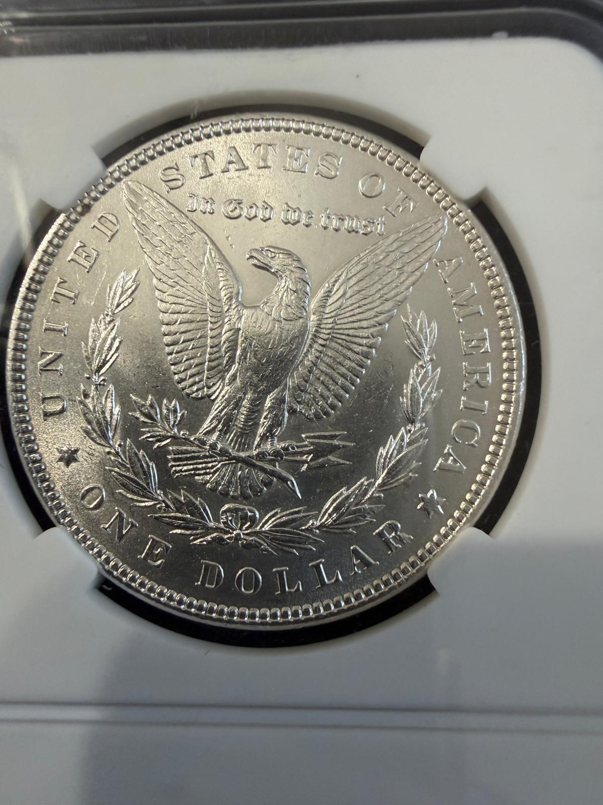 1885-O Morgan Silver Dollar – New Orleans Mint – 90% Silver – Uncirculated