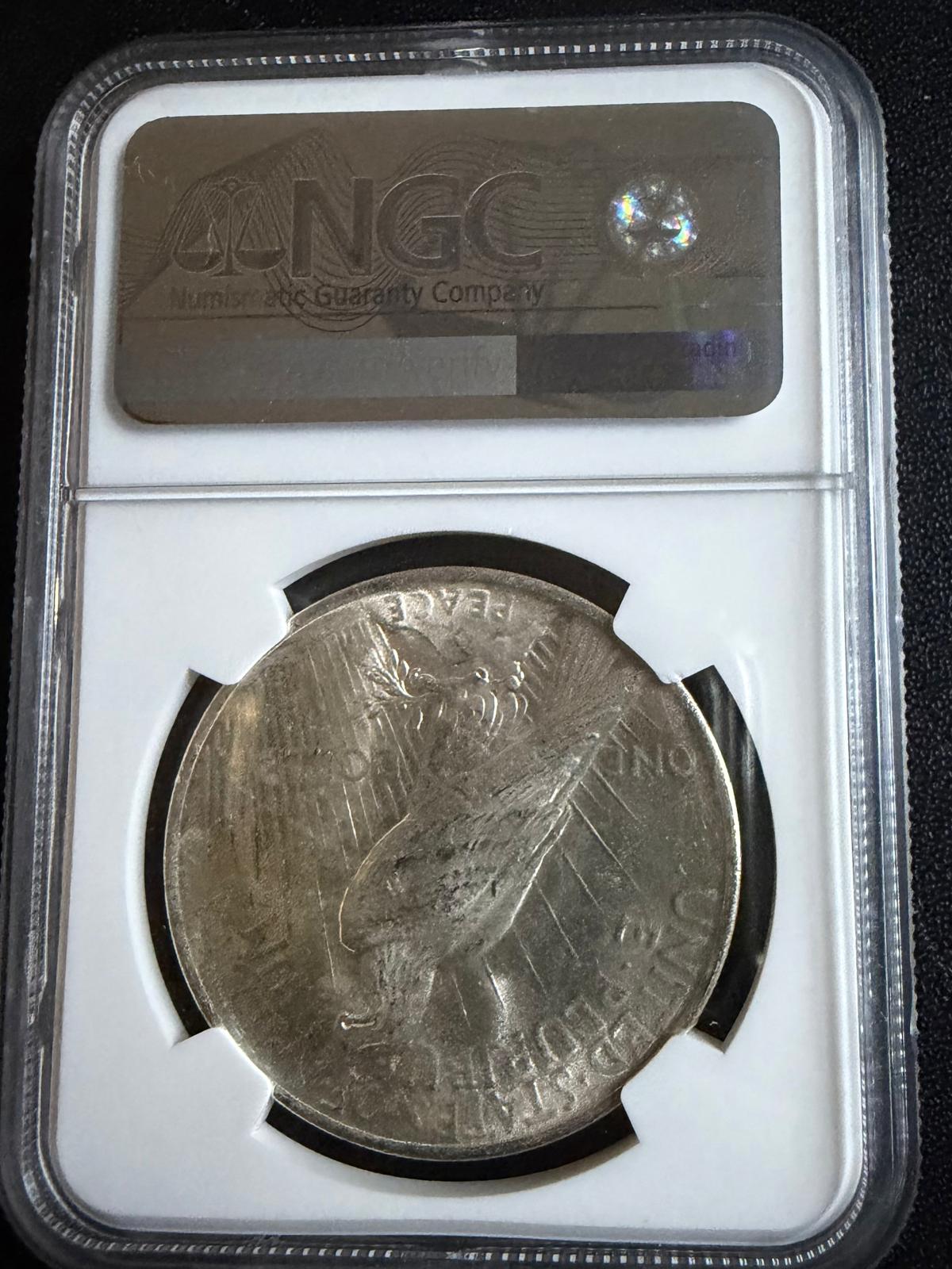 1922 Peace Silver Dollar $1 – NGC Brilliant Uncirculated BU – Morgan to Peace 100th Anniversary