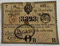 Boleto de la Lotería Real de Cuba de 1826 – Real Lotería de la Siempre Fiel Isla de Cuba – Sorteo 127 – No. 3323