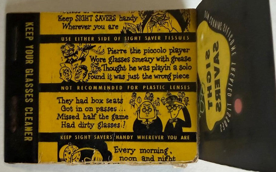 Vintage c.1950 Dow Corning Sight Savers Eyeglass Cleaning Tissues – Original Package