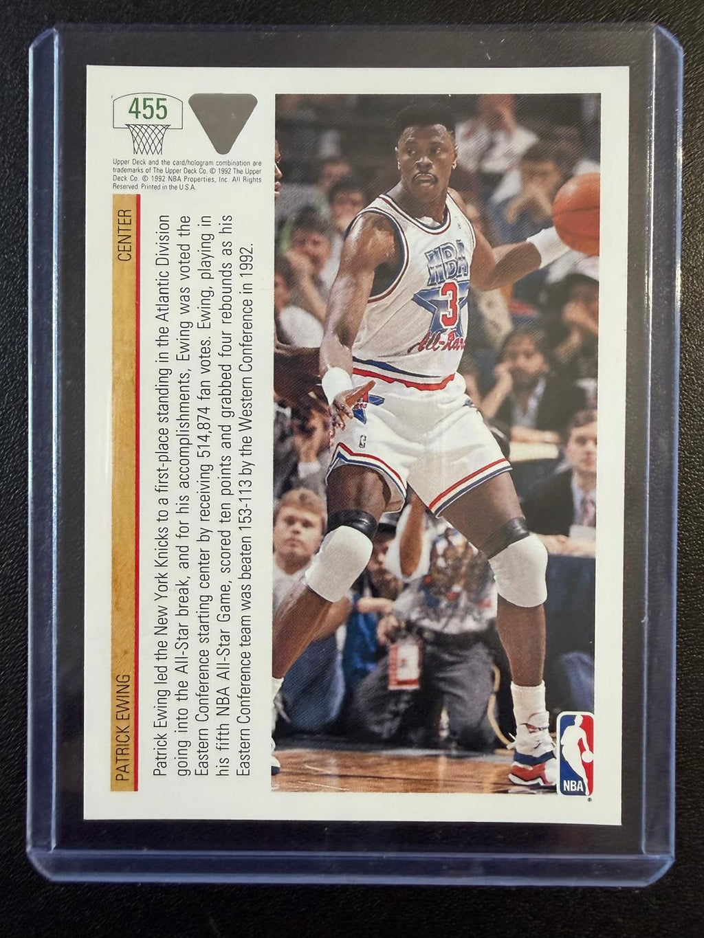 1991-92 Upper Deck #455 Patrick Ewing – All-Star del Este
