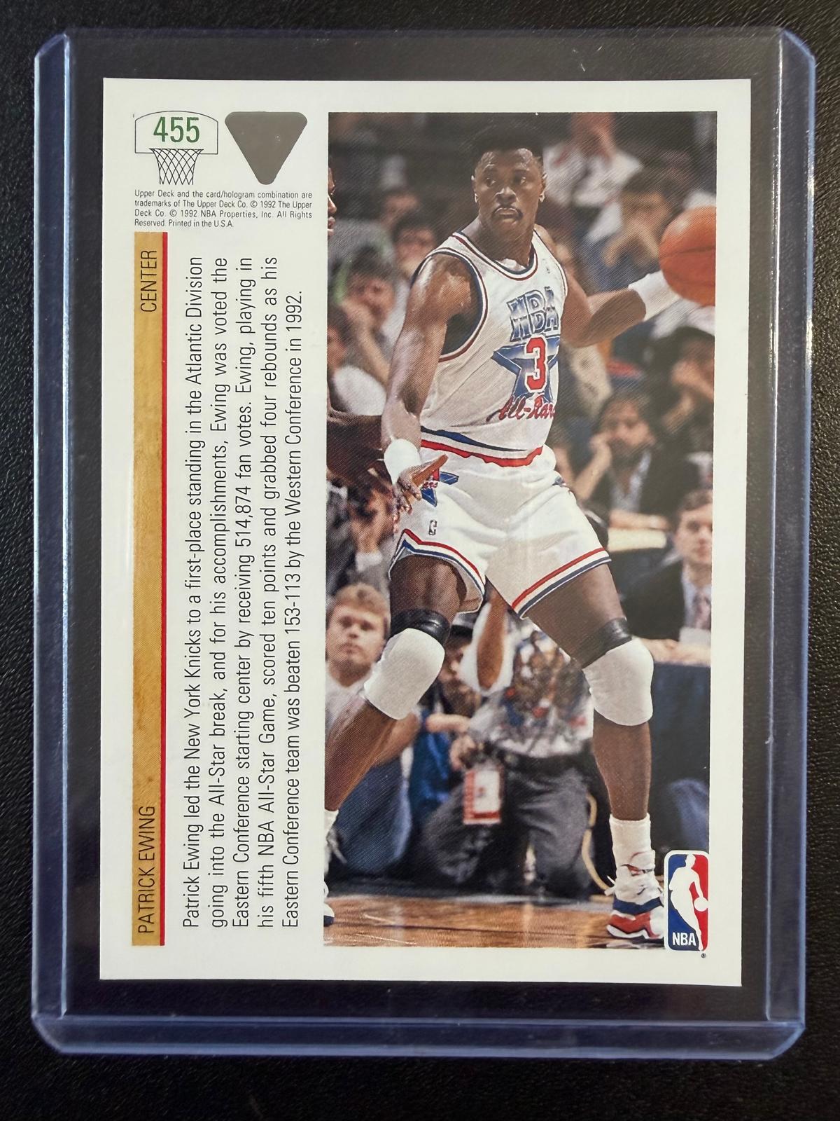 1991-92 Upper Deck #455 Patrick Ewing – All-Star del Este