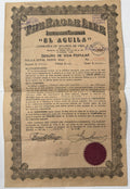 1944 Cuba The Eagle Life Insurance Co. “El Aguila” Policy – Havana Manzana de Gomez