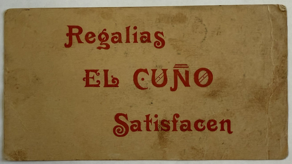 c.1930s–1940s Cuba Conjunto El Cuño Julio Sánchez – Regalías El Cuño Havana Advertising Card