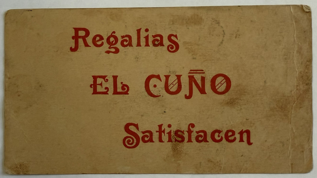 c.1930s–1940s Cuba Conjunto El Cuño Julio Sánchez – Regalías El Cuño Havana Advertising Card