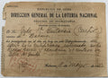 Vintage Cuba National Lottery Official Document – Leonor García – Havana