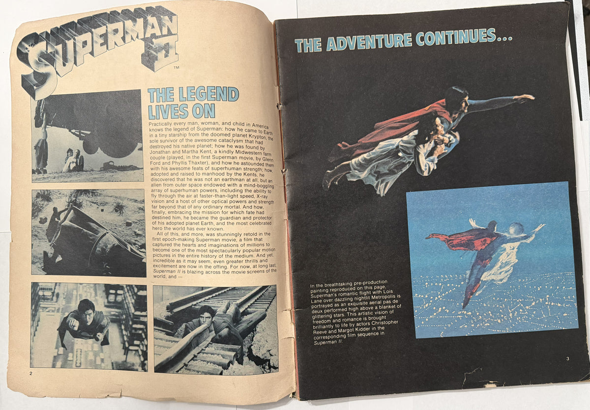 1981 Superman II Movie Magazine DC Special Series #25 Christopher Reeve – Sin Portada
