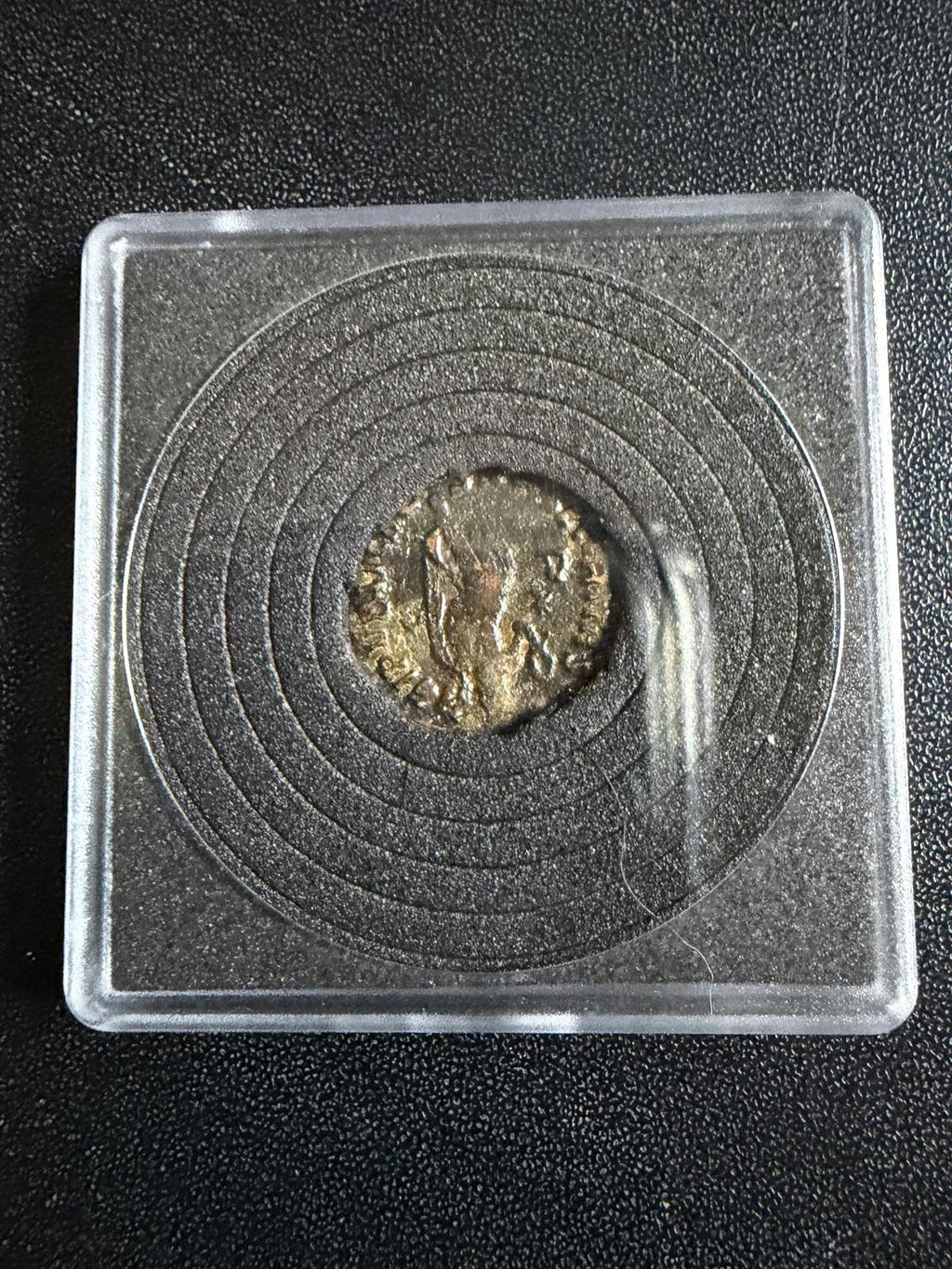 Ancient Roman Valens AE3 Bronze Coin 364–378 AD – Chi-Rho Labarum & Captive
