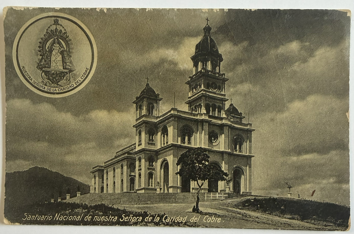 c.1930s Cuba Santuario del Cobre Virgen de la Caridad Religious Postcard