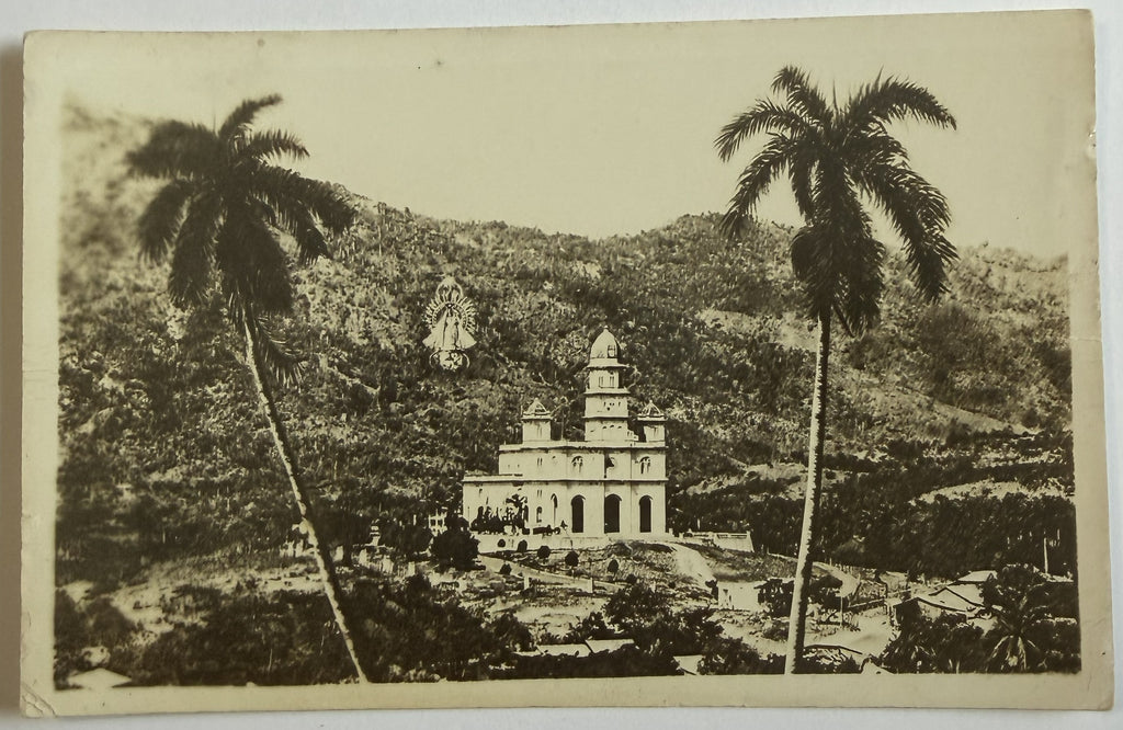 c.1930s–1940s El Cobre Cuba Tarjeta Postal Fotográfica – Santuario de la Virgen de la Caridad – Santiago