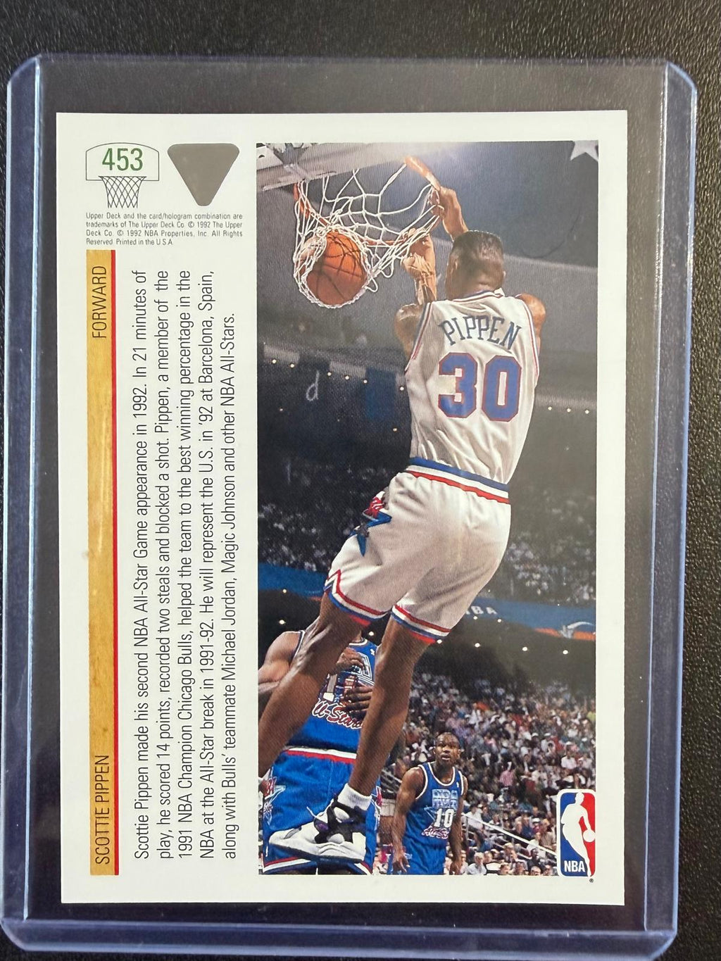 1991-92 Upper Deck #453 Scottie Pippen – East All-Star
