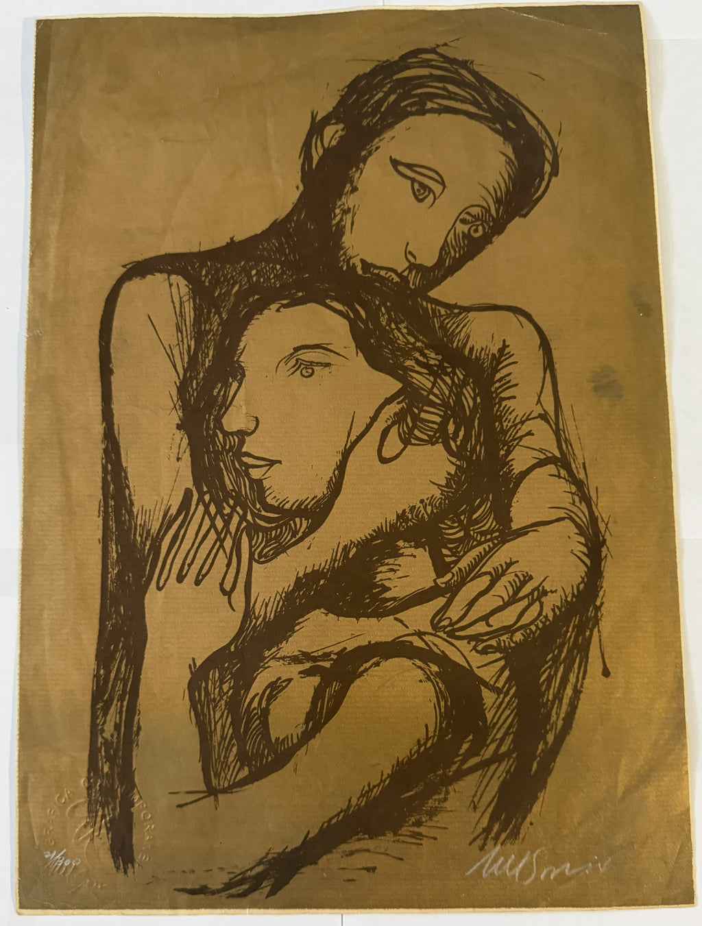 Nelson Villalobos Ferrer Serigrafía Cubana 1983 Firmada y Numerada 21/300