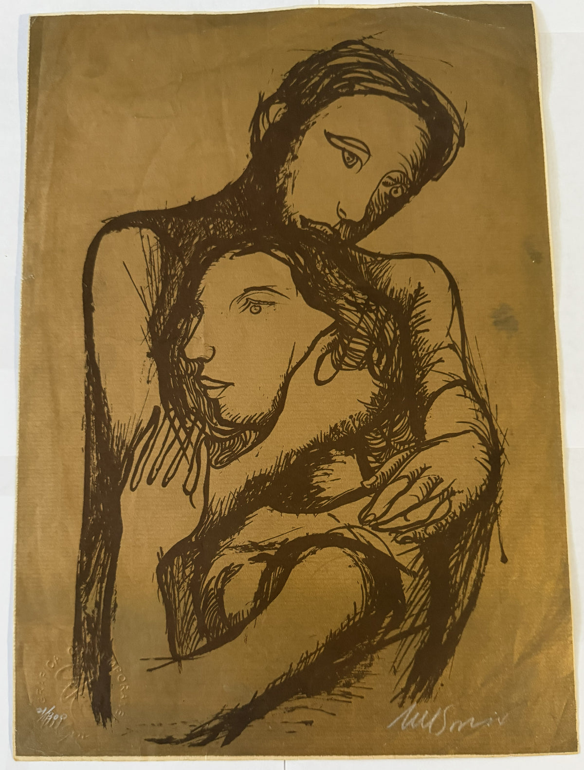 Nelson Villalobos Ferrer Serigrafía Cubana 1983 Firmada y Numerada 21/300