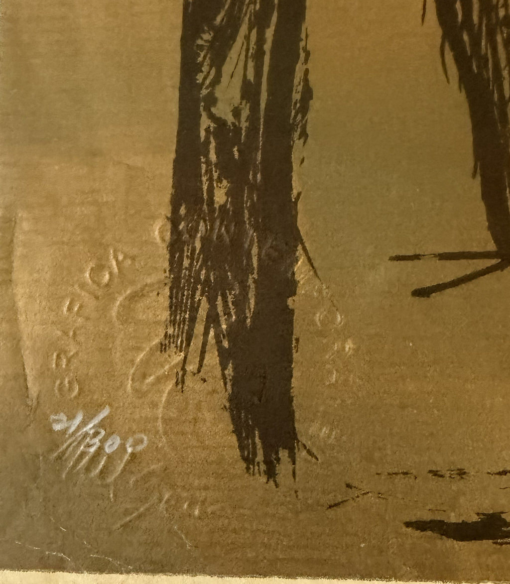 Nelson Villalobos Ferrer Serigrafía Cubana 1983 Firmada y Numerada 21/300