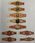 Antique Cuban Cigar Bands Set of 9 – Calixto Lopez Habana – Los Reyes de España – c.1906–1920s