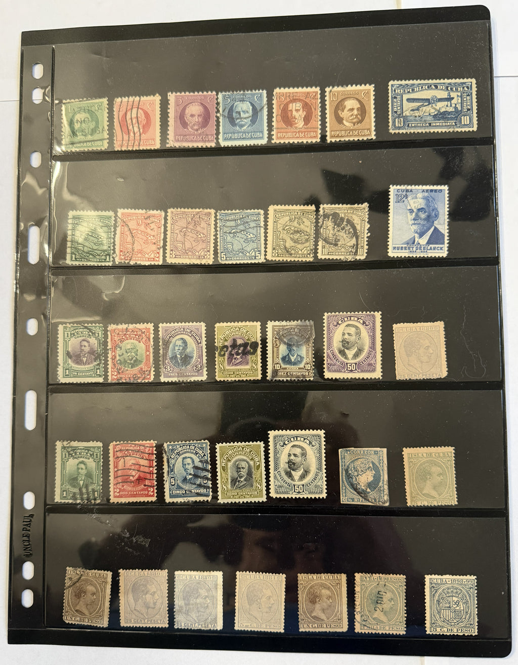 Colección de Sellos Cubanos Antiguos – Emisiones Coloniales Españolas y de la República – Siglos XIX-XX