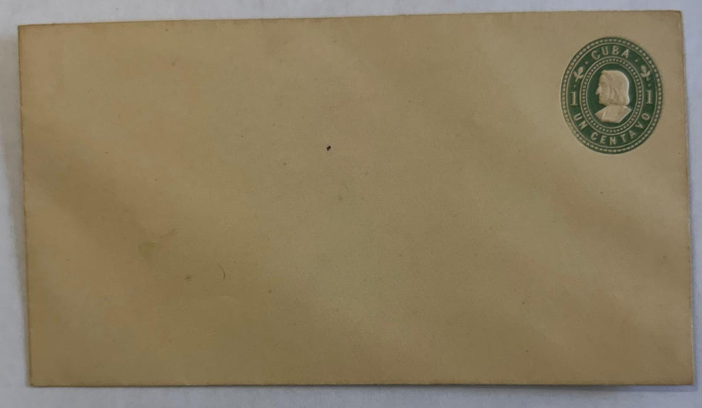 Sobre de papelería postal de 1 centavo de Colón de 1899, Administración Militar de EE. UU. en Cuba – Filigrana U.S. POD ’99