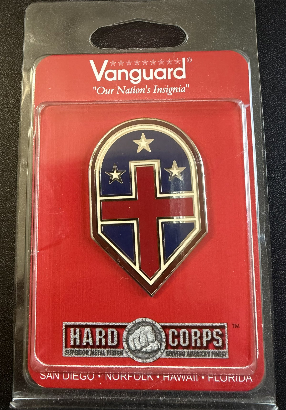 Distintivo de Identificación de Servicio de Combate de la 332.ª Brigada Médica del Ejército de EE. UU. – Vanguard – Nuevo Antiguo Inventario