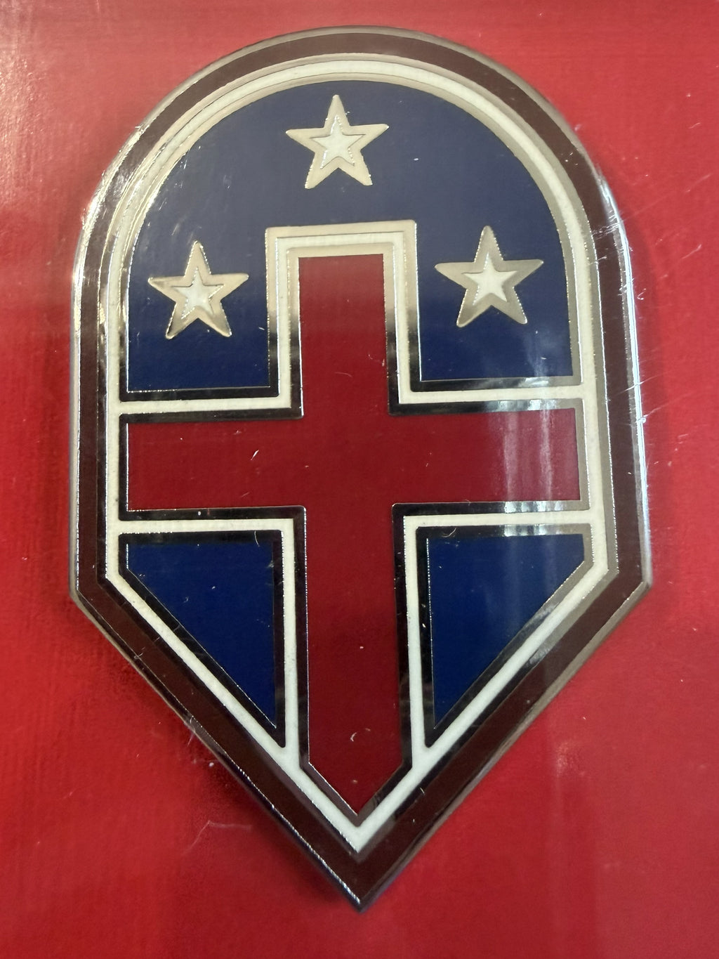 Distintivo de Identificación de Servicio de Combate de la 332.ª Brigada Médica del Ejército de EE. UU. – Vanguard – Nuevo Antiguo Inventario