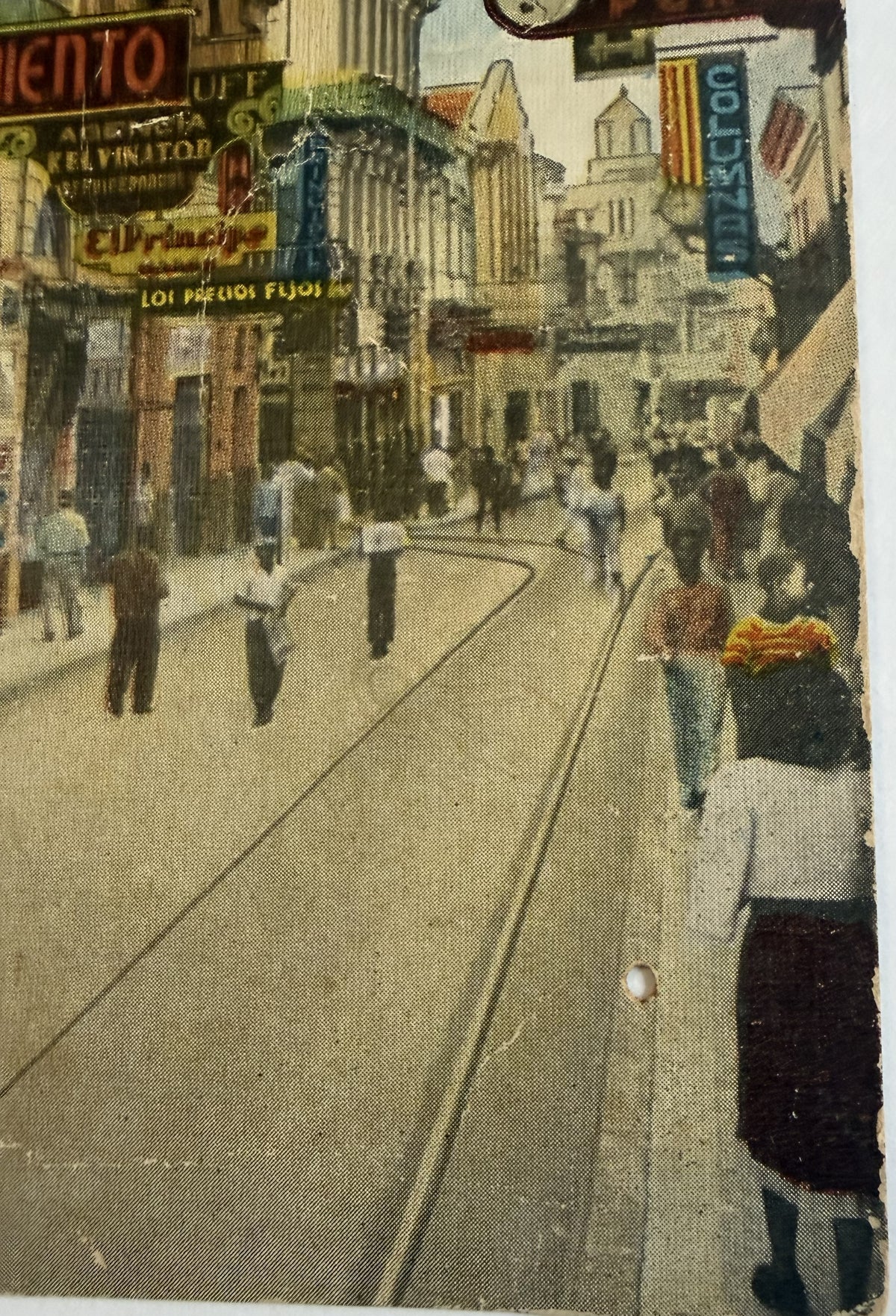 Vintage Santiago de Cuba Calle José A. Saco Postcard – Renacimiento E.C. Kropp