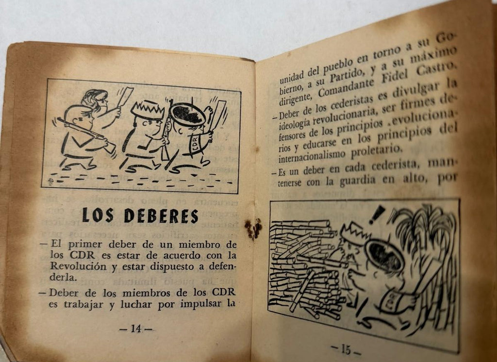 Libreta de identificación de miembro de los CDR de Cuba de 1968 – Habana, miembro identificado con foto – Efímera revolucionaria